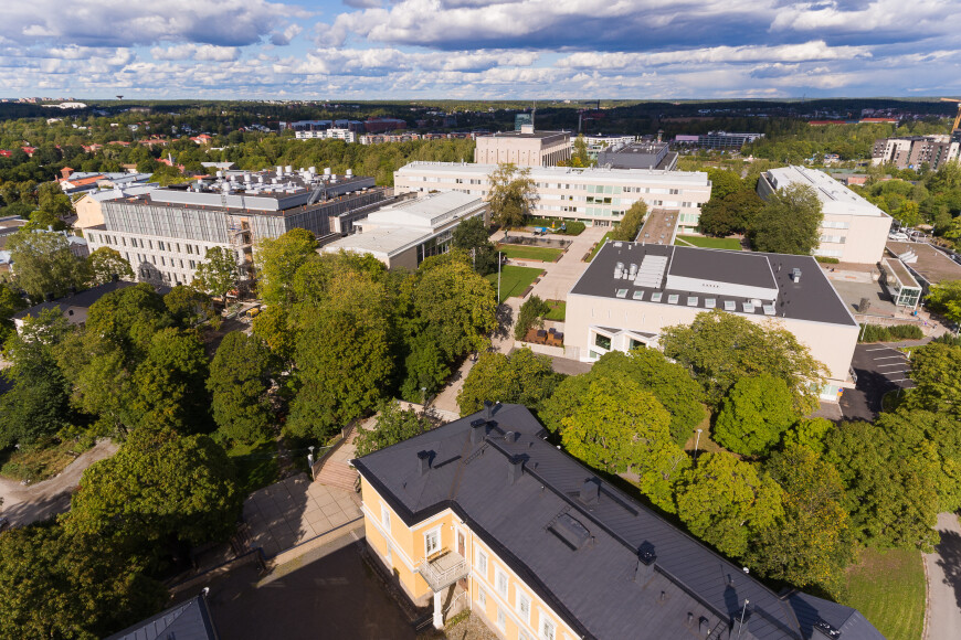 Yliopistonmäki ilmakuva 2020 syksy